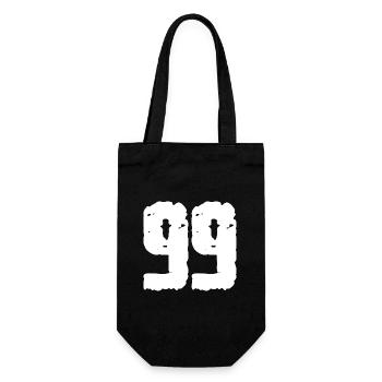 99 Nombre Vintage - Sac à bouteille - noir - Devant