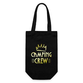 Camping Crew - Gift Bag for Bottles - black - Front