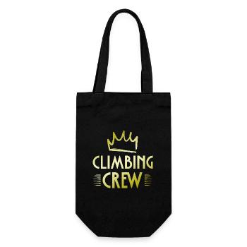 Climbing Crew - Geschenkbeutel für Flaschen - Schwarz - Vorne