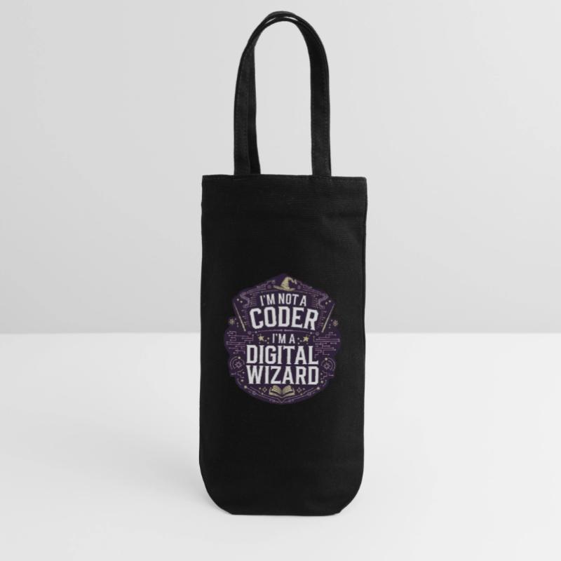 I'm Not a Coder I'm a Digital Wizard Programmierer Geschenkbeutel für Flaschen