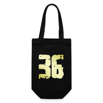 36 Number Vintage - Gift Bag for Bottles - black - Front
