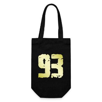 93 Number Vintage - Gift Bag for Bottles - black - Front