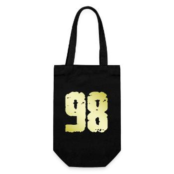 98 Number Vintage - Gift Bag for Bottles - black - Front