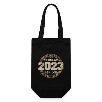 2023 Anniversaire Vintage Rétro Né En - 2023 - Sac à bouteille - noir - Devant