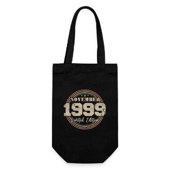 Cadeau D'anniversaire, Vintage Né En Novembre 1999 - Sac à bouteille - noir - Devant
