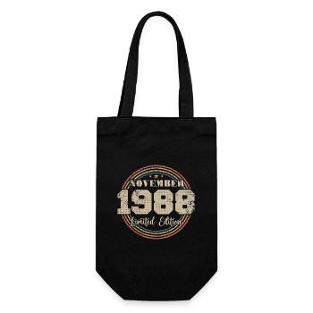 Cadeau D'anniversaire, Vintage Né En Novembre 1988 - Sac à bouteille - noir - Devant