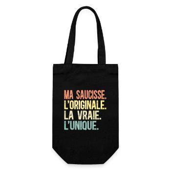 Ma Saucisse L'Originale La Vraie L'Unique Humour - Sac à bouteille - noir - Devant