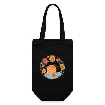 Sunny Flowery Days - Gift Bag for Bottles - black - Front