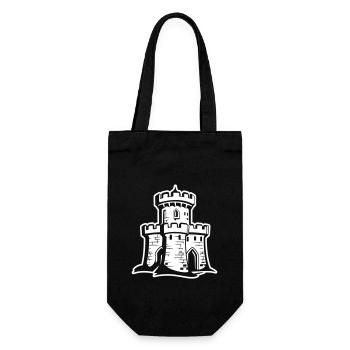 Castle Fortress Knight's Castle - Gift Bag for Bottles - black - Front