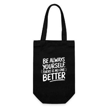 Soyez toujours vous-même, il n'y a personne de meilleur - Sac à bouteille - noir - Devant