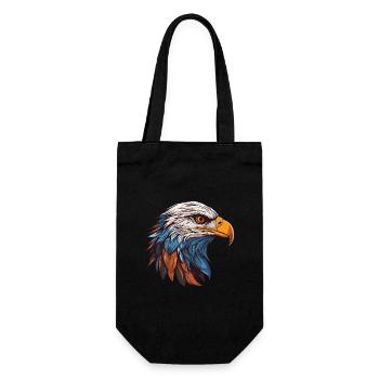 Portrait d’aigle - Sac à bouteille - noir - Devant