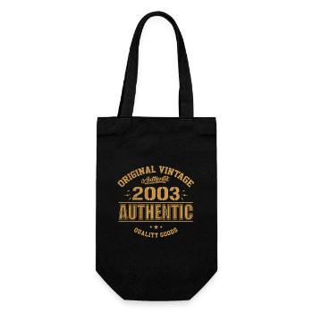 Authentisches 2003 Original Geburtstagsgeschenk 2003 - Geschenkbeutel für Flaschen - Schwarz - Vorne