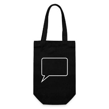 Personnalisez votre propre bulle de bande dessinée - Sac à bouteille - noir - Devant
