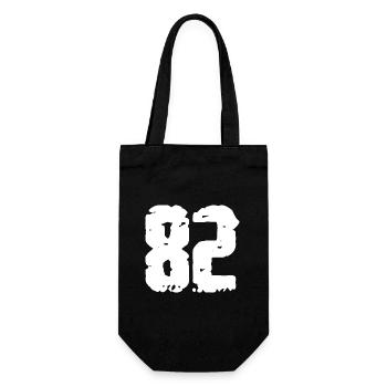 82 Nombre Vintage - Sac à bouteille - noir - Devant