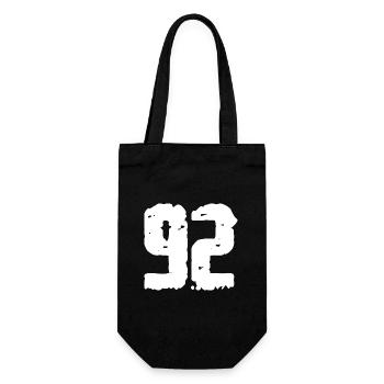 92 Number Vintage - Gift Bag for Bottles - black - Front