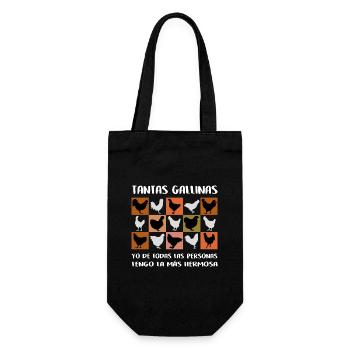 J’ai le plus beau graphique de poulets colorés - Sac à bouteille - noir - Devant
