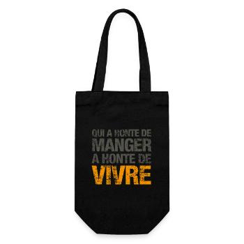 Honte de vivre - Sac à bouteille - noir - Devant