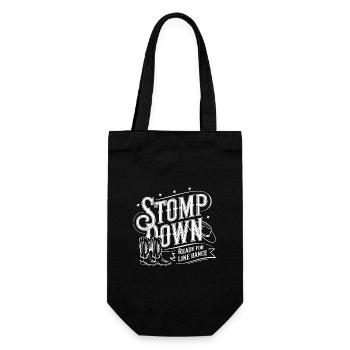 Ready for Line Dance Stomp Down - Gift Bag for Bottles - black - Front
