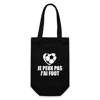 Je Peux Pas J'ai Foot Humour Cadeau Footballeur - Sac à bouteille - noir - Devant