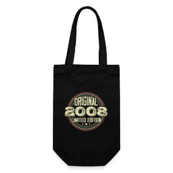 2008 Birthday celebrations, a legendary vintage - Gift Bag for Bottles - black - Front