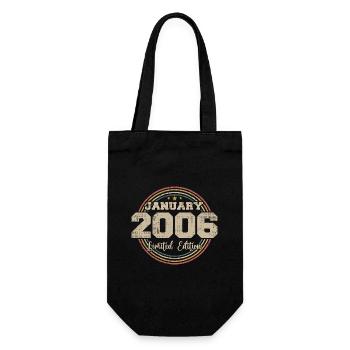 Les légendes sont nées en janvier 2006 - Sac à bouteille - noir - Devant