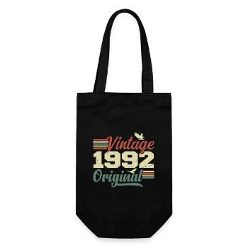 Vintage 1992 Cadeau Anniversaire 1992 Retro - Sac à bouteille - noir - Devant