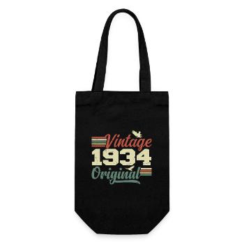 Vintage 1934 Cadeau Anniversaire 1934 Retro - Sac à bouteille - noir - Devant