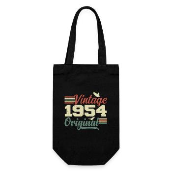 Vintage 1954 Cadeau Anniversaire 1954 Retro - Sac à bouteille - noir - Devant