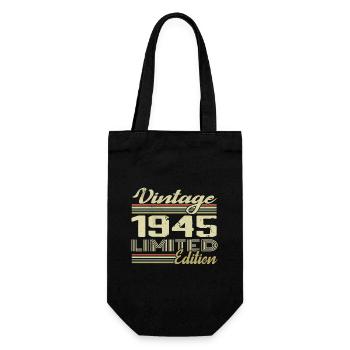 Anniversaire 79 Ans Millésime 1945 Cadeau 1945 - Sac à bouteille - noir - Devant