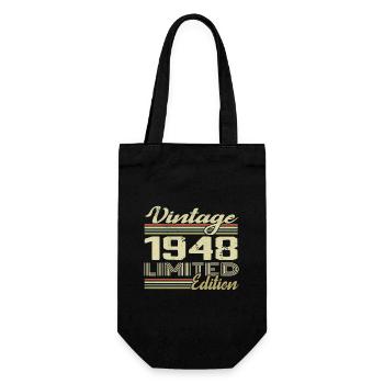 Anniversaire 76 Ans Millésime 1948 Cadeau 1948 - Sac à bouteille - noir - Devant