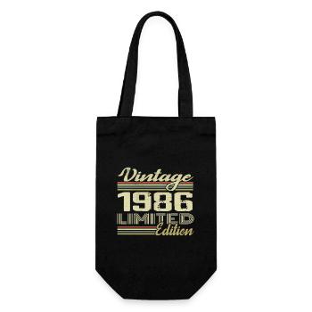 Anniversaire 38 Ans Millésime 1986 Cadeau 1986 - Sac à bouteille - noir - Devant