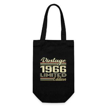 Anniversaire 58 Ans Millésime 1966 Cadeau 1966 - Sac à bouteille - noir - Devant