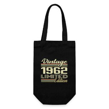 Anniversaire 62 Ans Millésime 1962 Cadeau 1962 - Sac à bouteille - noir - Devant