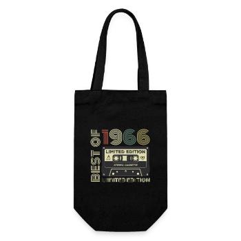 Millésime 1966 - cadeau d’anniversaire rétro 1966 - Sac à bouteille - noir - Devant