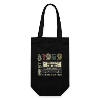 Millésime 1959 - cadeau d’anniversaire rétro 1959 - Sac à bouteille - noir - Devant