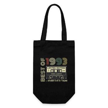 Millésime 1993 - cadeau d’anniversaire rétro 1993 - Sac à bouteille - noir - Devant