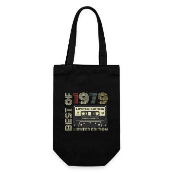Millésime 1979 - cadeau d’anniversaire rétro 1979 - Sac à bouteille - noir - Devant