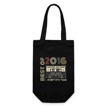 Millésime 2016 - cadeau d’anniversaire rétro 2016 - Sac à bouteille - noir - Devant