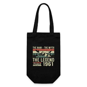 Retro 1961 Vintage - Cadeau D’anniversaire 1961 - Sac à bouteille - noir - Devant