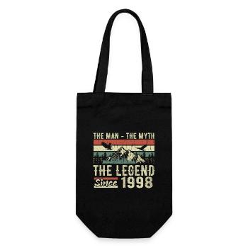 Retro 1998 Vintage - 1998 Birthday Gift - Gift Bag for Bottles - black - Front