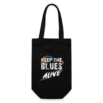 Le blues est vivant Gardez le blues vivant - Sac à bouteille - noir - Devant