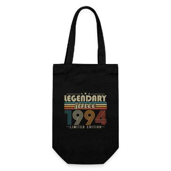 Légendaire depuis 1994 Vintage cadeau d’anniversaire - Sac à bouteille - noir - Devant