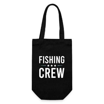 Fishing Crew - Geschenkbeutel für Flaschen - Schwarz - Vorne