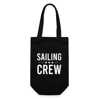 Sailing Crew - Geschenkbeutel für Flaschen - Schwarz - Vorne