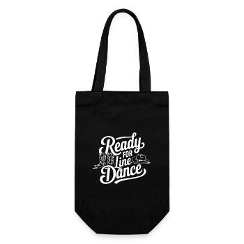 Ready for Line Dance Love Line Dancing - Gift Bag for Bottles - black - Front
