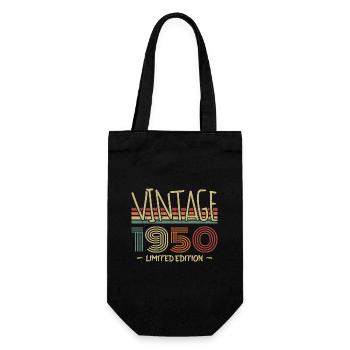 Vintage 1950er Jahre Retro 1950er Jahre Geburtstagsgeschenk - Geschenkbeutel für Flaschen - Schwarz - Vorne