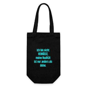 I'm not crazy – my reality is different - Gift Bag for Bottles - black - Front