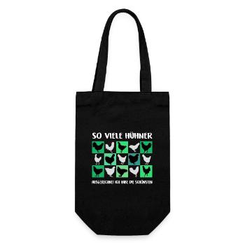 I have the most beautiful chickens colorful chicken graphic. - Gift Bag for Bottles - black - Front