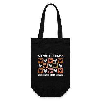 I Have The Most Beautiful Chickens Colorful Chicken Graphic - Gift Bag for Bottles - black - Front