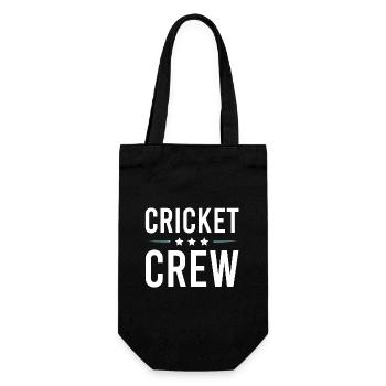 Cricket Crew - Geschenkbeutel für Flaschen - Schwarz - Vorne